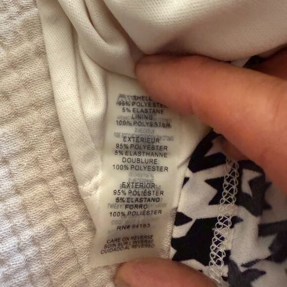 Tommy Hilfiger Jersey Fit and Flare Black and Cream Midi Shirt Dress, Size 18 - Picture 7 of 9